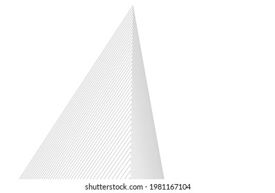 fondo geométrico de la arquitectura, líneas abstractas 3d
