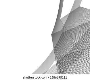 architecture geometric background, abstract vector llustration