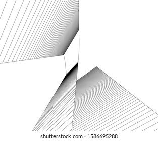 architecture geometric background, abstract vector llustration