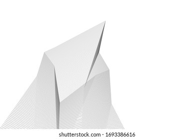 architecture geometric background linear style 3d