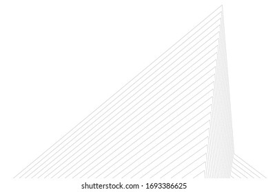 architecture geometric background linear style 3d