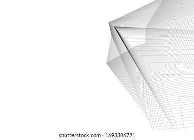 fondo geométrico estilo lineal 3d