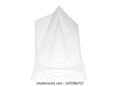 geometrischer, geometrischer Hintergrund, linearer Stil 3d
