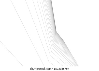 architecture geometric background linear style 3d