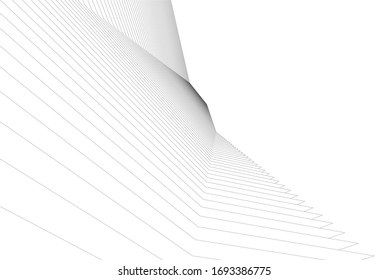 architecture geometric background linear style 3d