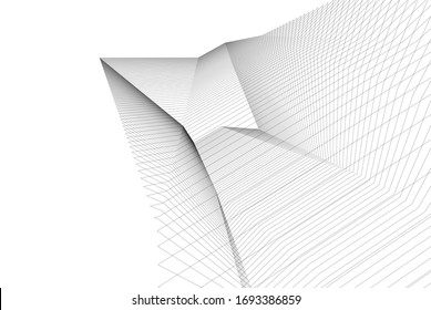 geometrischer, geometrischer Hintergrund, linearer Stil 3d