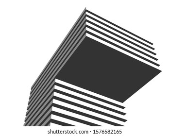 architecture geometric background, vector background