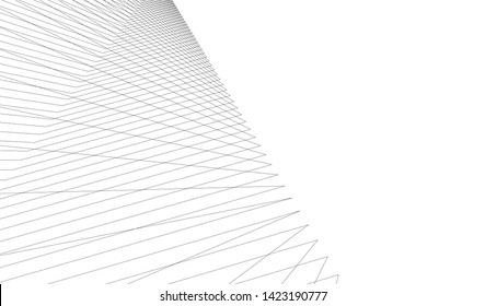 architecture geometric background, vector illustration