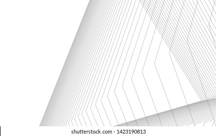 architecture geometric background, vector illustration