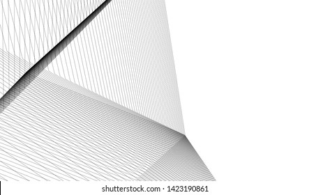 architecture geometric background, vector illustration