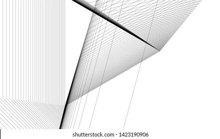 architecture geometric background, vector illustration