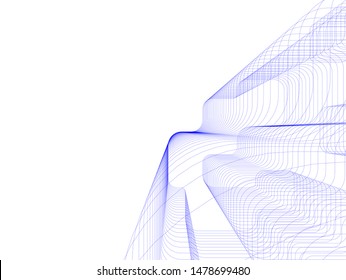 architecture geometric background vector illustration