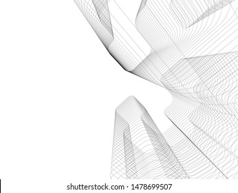 architecture geometric background vector illustration