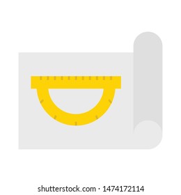 architecture glyph flat vector icon