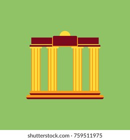 Architecture greek columns