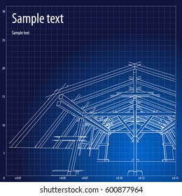 Architecture grid blueprint background sample