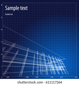 Architecture grid blueprint background sample