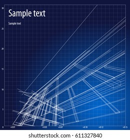 Architecture grid blueprint background sample