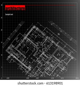 Architecture grid blueprint background sample