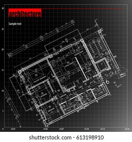 Architecture grid blueprint background sample