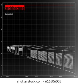 Architecture grid blueprint background sample