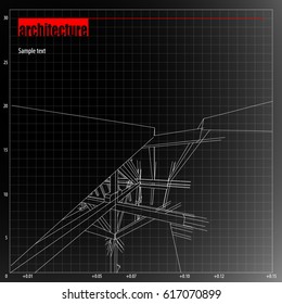 Architecture grid blueprint background sample