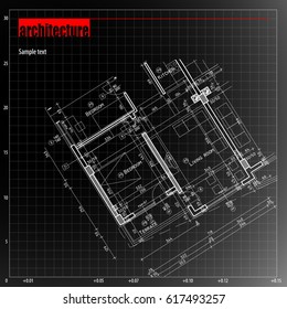 Architecture grid blueprint background sample