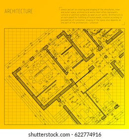 Architecture grid blueprint background sample