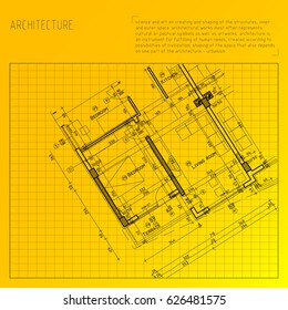 Architecture grid blueprint background sample