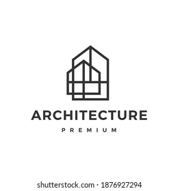 Architecture Icon Real Estate Symbol Letter Stock Vector (Royalty Free ...