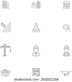 Icono de arquitectura. Puede utilizar cualquier negocio de arquitectura.