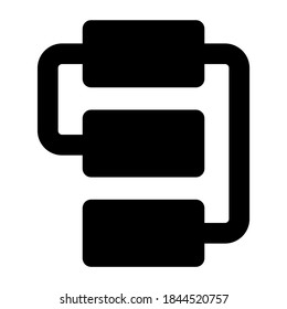 Architecture icon design, workflow vector 