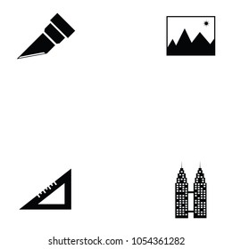 architecture icon set