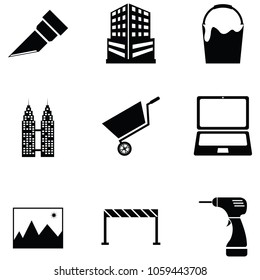 architecture icon set