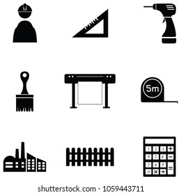 architecture icon set
