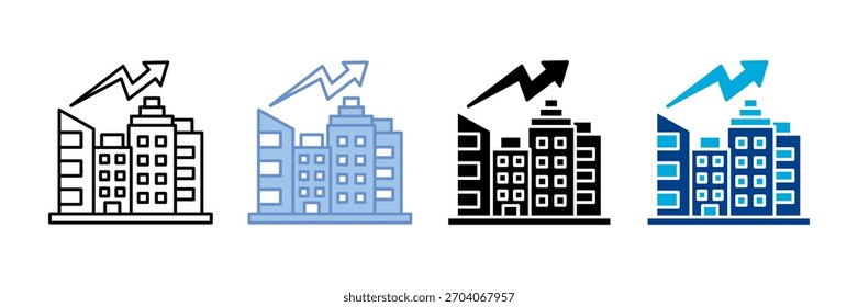 Architecture Icon Set Multiple Style Collection