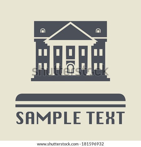 Architecture icon or sign, vector illustration