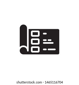 Architecture icon. Simple glyph, flat vector of project management icons for ui and ux, website or mobile application