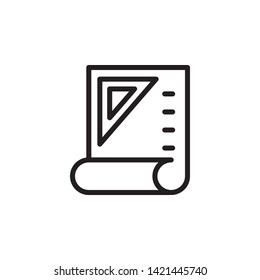 architecture icon. Simple thin line, outline vector of Project Management icons for UI and UX, website or mobile application