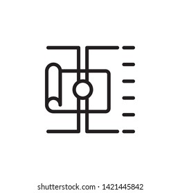 architecture icon. Simple thin line, outline vector of Project Management icons for UI and UX, website or mobile application