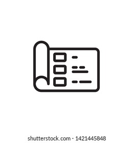 architecture icon. Simple thin line, outline vector of Project Management icons for UI and UX, website or mobile application