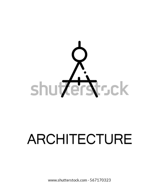 Architecture icon. Single high quality\
outline symbol for web design or mobile app. Thin line sign for\
design logo. Black outline pictogram on white\
background