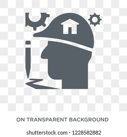 Architecture icon. Trendy flat vector Architecture icon on transparent background from Architecture and Travel collection. High quality filled Architecture symbol use for web and mobile