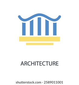 architecture icon. vector.Editable stroke.linear style sign for use web design,logo.Symbol illustration