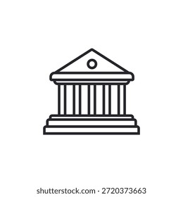architecture icons outline and Flat Style,transparent background.
