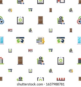 architecture icons pattern seamless. Included editable flat door, Accounting, Small business, project, Information Architecture, Business Company icons. architecture icons for web and mobile.