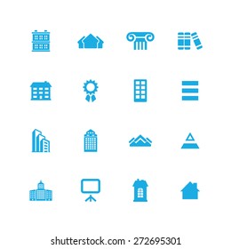architecture icons universal set for web and mobile