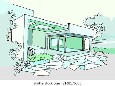 Architecture idea vector for architecture design, illustration, decoration