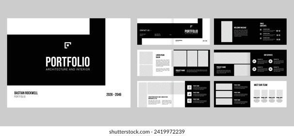 architecture or interior landscape catalog portfolio template 