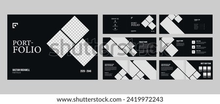architecture or interior landscape catalog portfolio template 